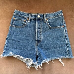 Levi's Ribcage High-Rise Cutoff Shorts